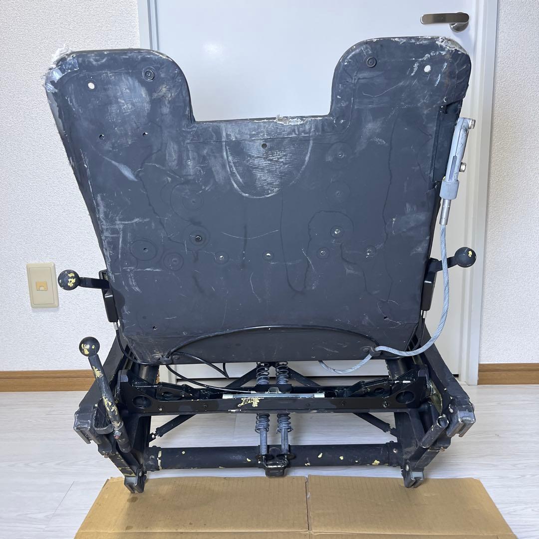 詳細不明 日本軍 航空機 戦闘機 シート 操縦席 座席 パイロット 実物