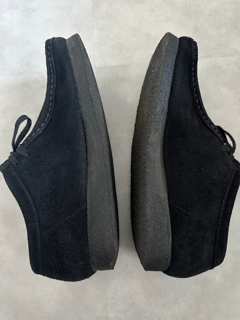 CLARKS ブラック モカシン スエード