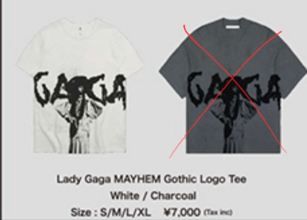 Lady Gaga POP-UP限定 TシャツL 【未使用】 - メルカリ