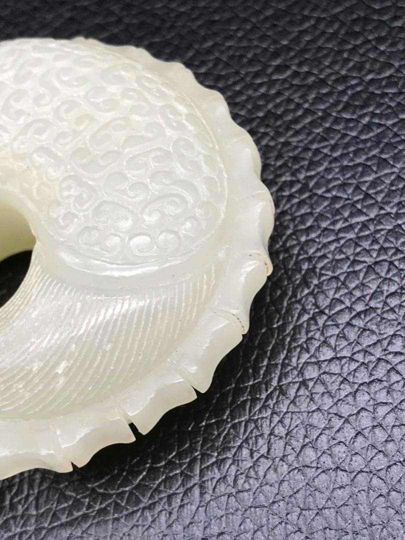 清時代 和田玉 玉佩 紅山文化風 古玉猪龍佩 稀品 和田