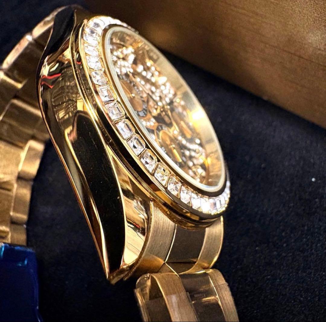 ラグジュアリー オマージュウォッチ レオパード 自動巻き ブリンブリン 腕時計