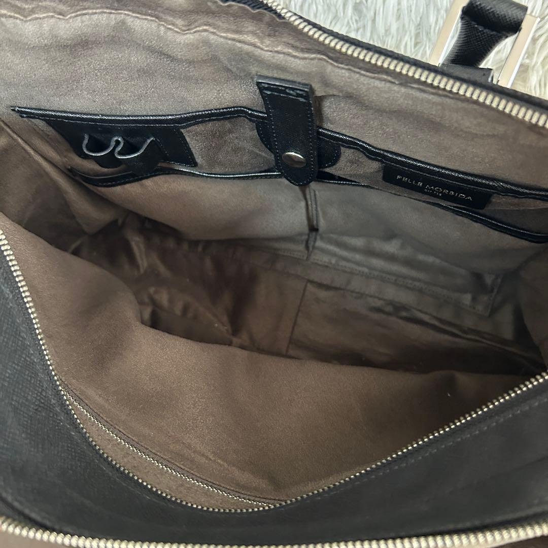 ⭐️極美品⭐️2室 ペッレモルビダ キャピターノ ビジネスバッグ メンズ ブラック