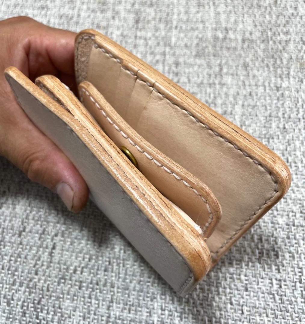 ヌメ革ハード極厚バイカーズウォーレットBOX