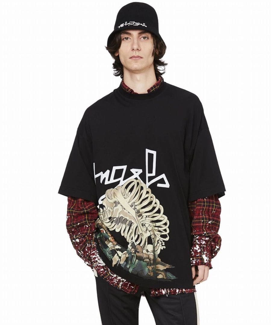 クロムハーツ ブルー セメタリークロス ポケットtシャツ XL CHROME