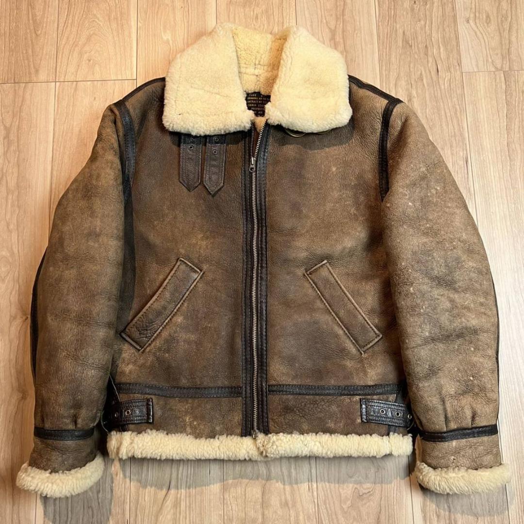 USA製 インシグニアレザー ムートンジャケット B-3 サイズ40