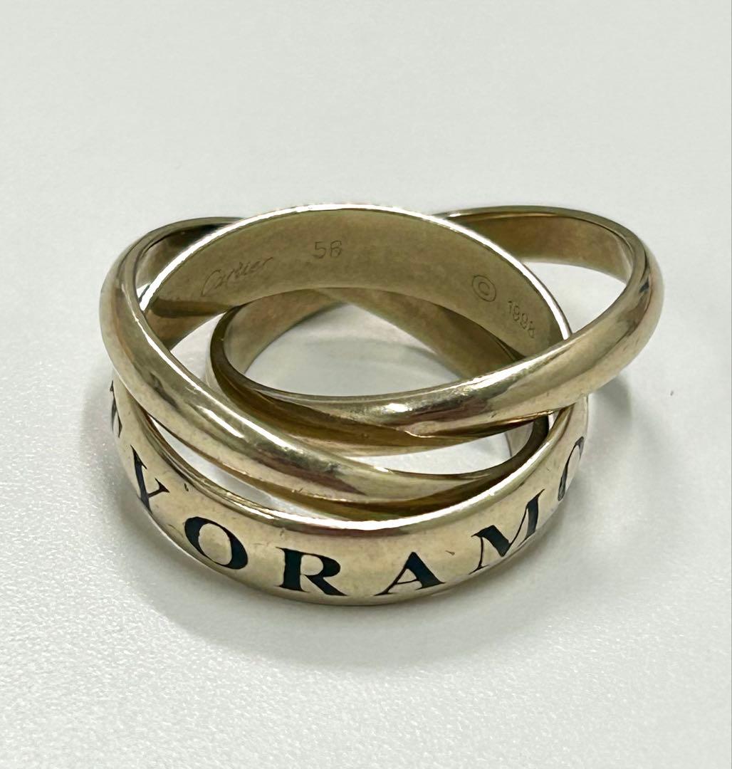 カルティエ トリニティリング ♯56 1998年 クリスマス ゴールド 750