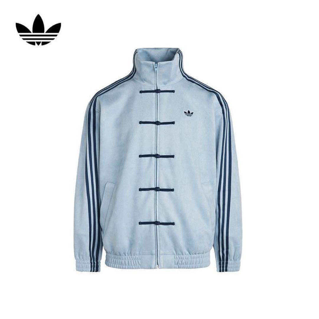 冷奴 ！adidas ライトブルー ジャケット　Sサイズ