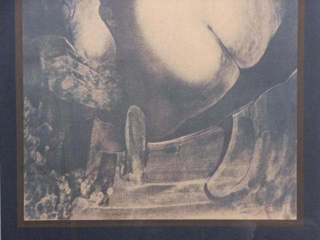 現代美術 エルンスト・フックス 直筆サイン『サラマンダーの影へ