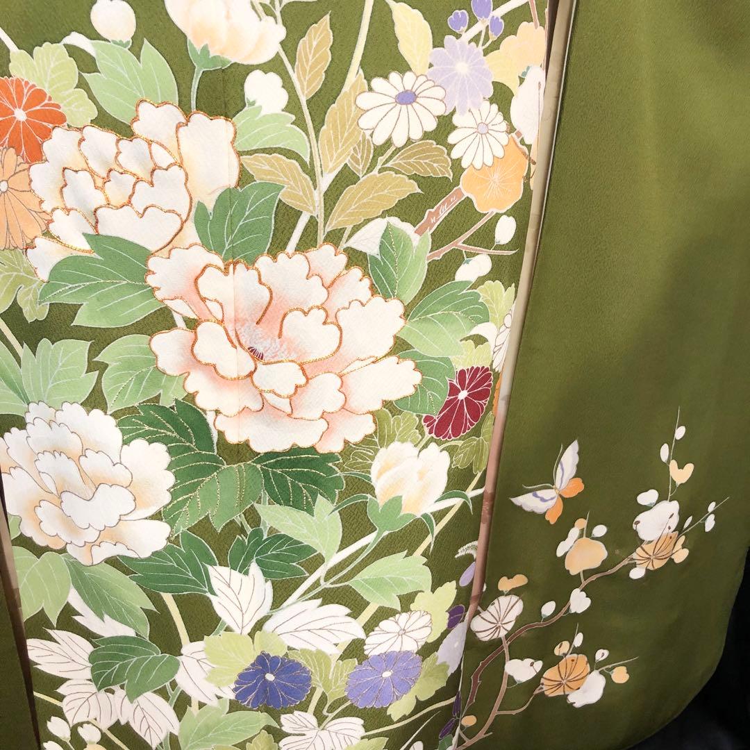 振袖フルセット□千總□落款入り□最高峰京友禅□名門河合美術織物