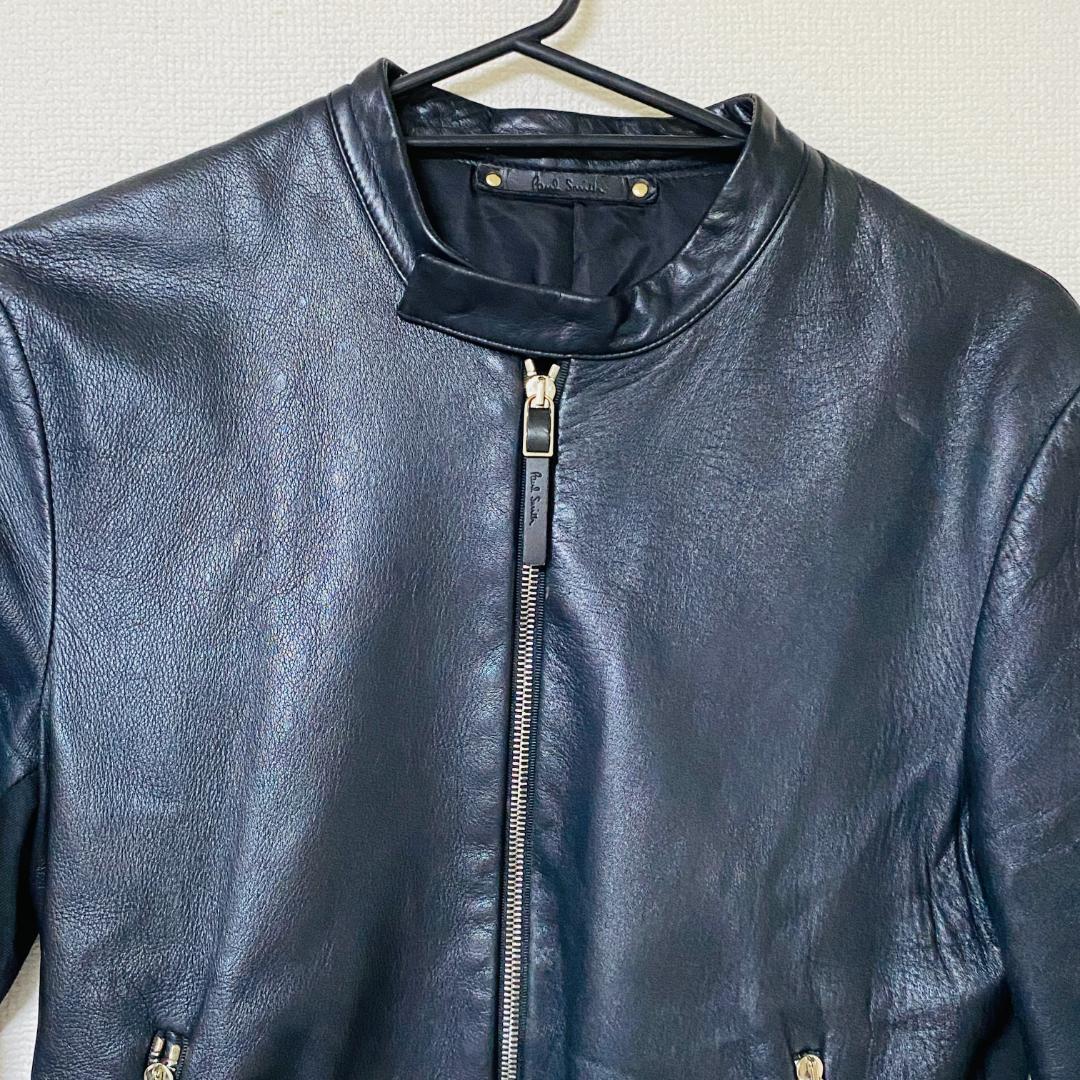 Paul Smith（ポールスミス）ライダース シングル ラムレザー M