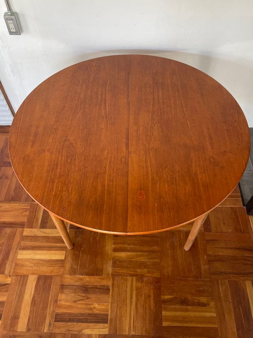 イギリス ヴィンテージ Nathan ラウンド エクステンション テーブル