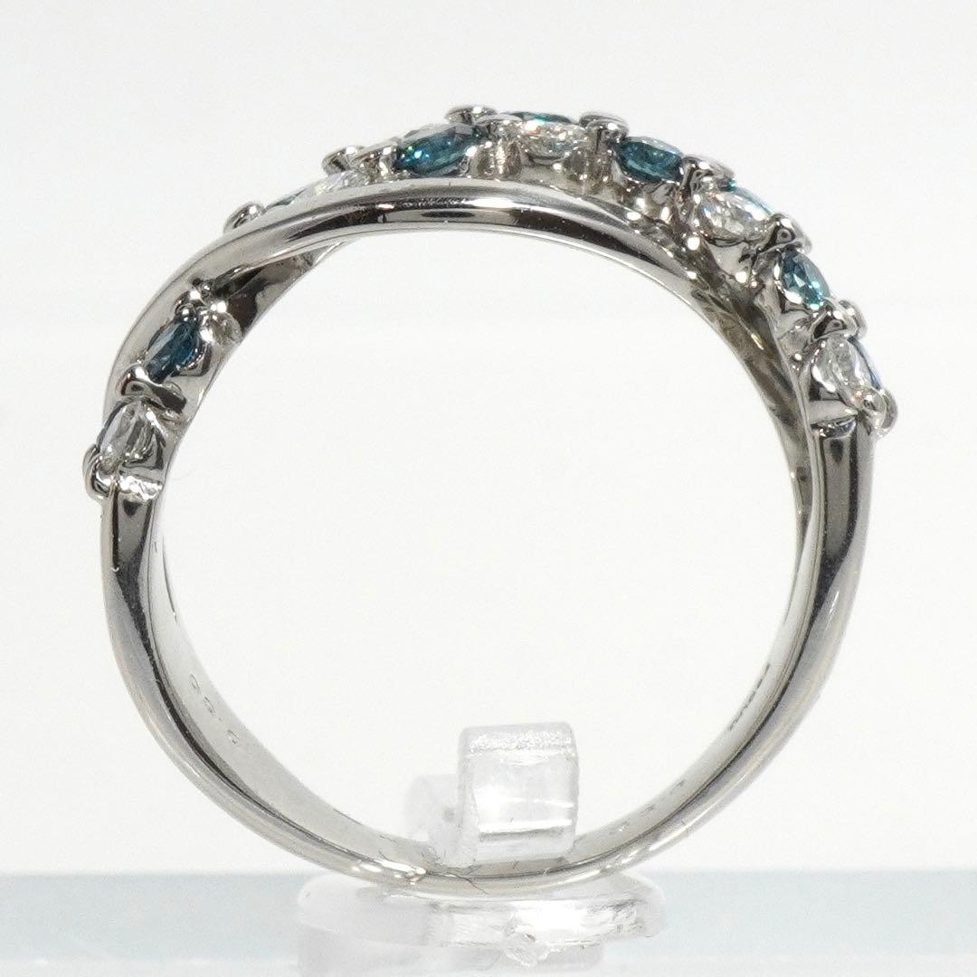 ダイヤ リング ダイヤモンド 1.02ct ブルーダイヤ プラチナ 指輪 1ct