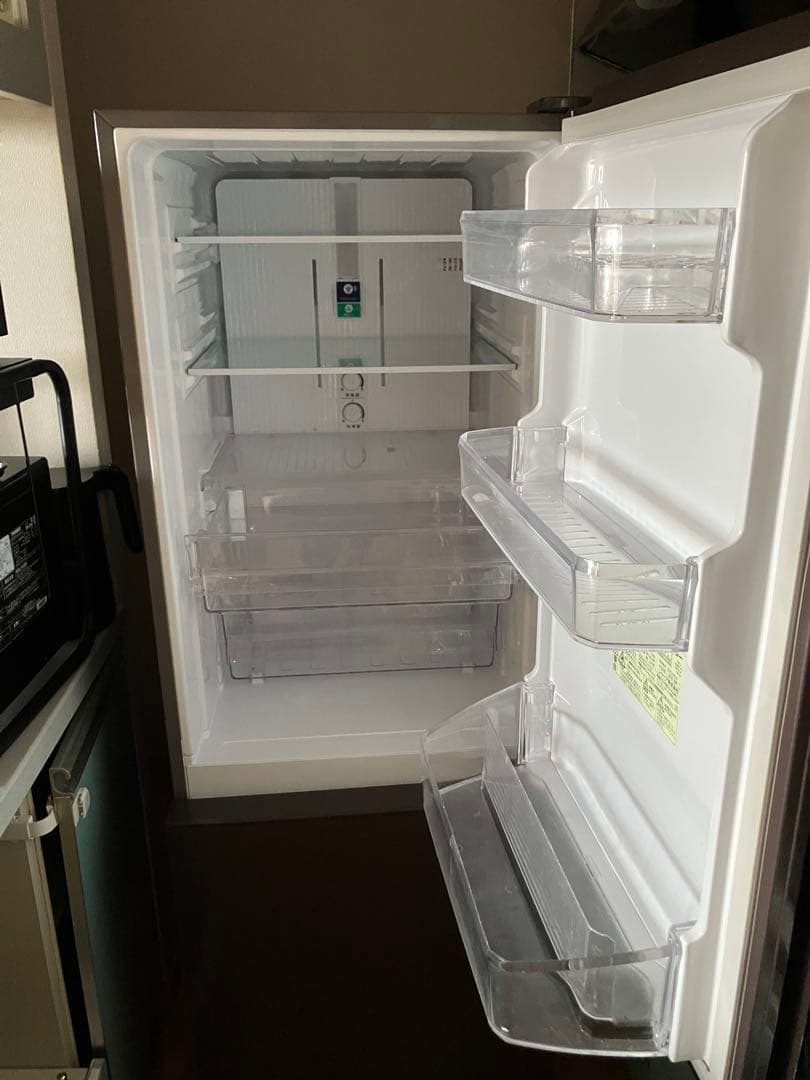 SHARP 2ドア冷蔵庫 ブラウン