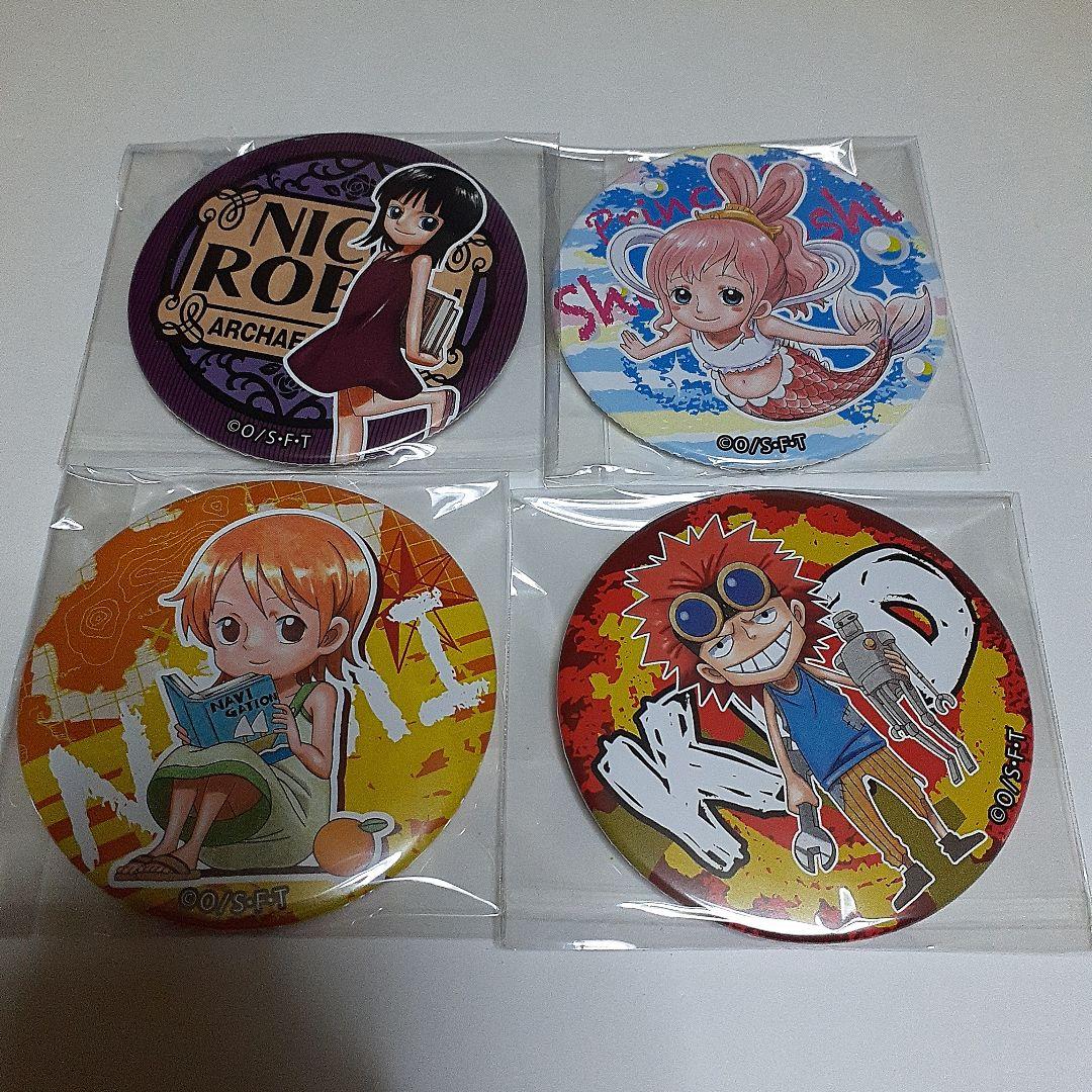 ワンピース 麦わらストア 輩 缶バッジ YELLOW 24種 ※シャンクス傷有り