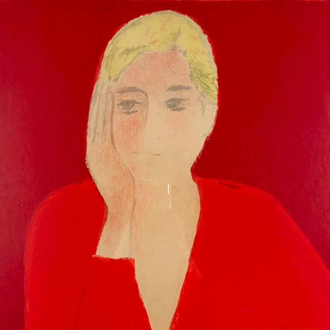 ベルナール・カトラン「ルバティエールのレジーヌ」リトグラフ 大作 直筆サイン入