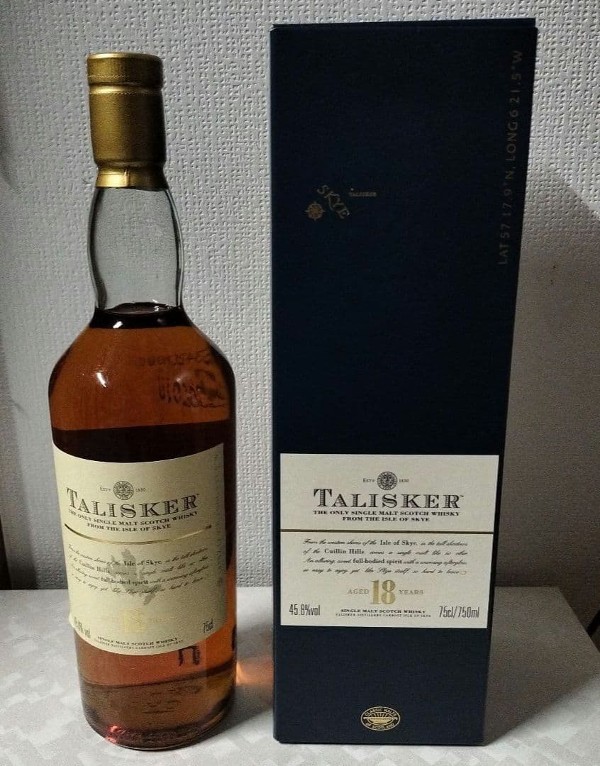 TALISKER 18年 750ml 45.8% 箱入り Talisker Single Malt Scotch Whisky 18 yr 750ml - Glendale Liquor Store