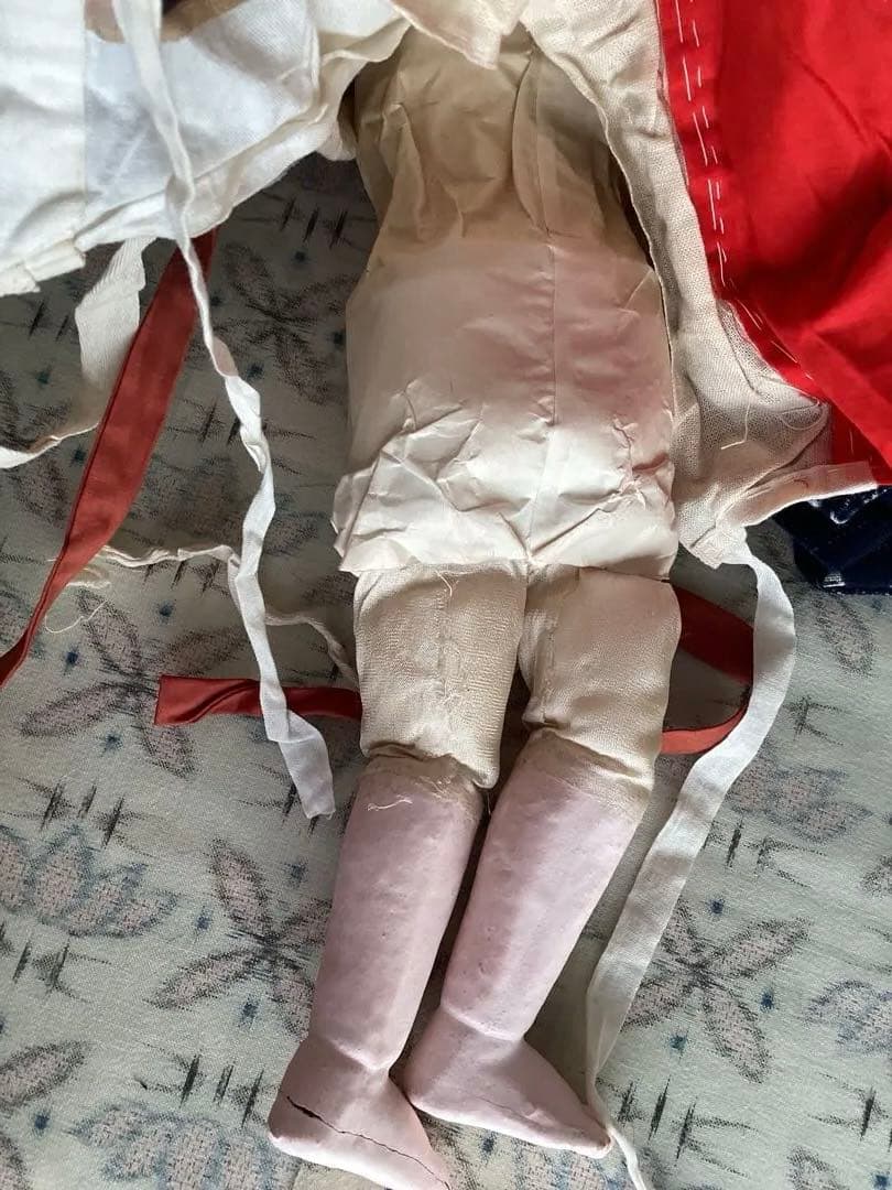 市松人形 竹取物語 松菊 抱き人形 ビスクドール アンティークドール約45cm