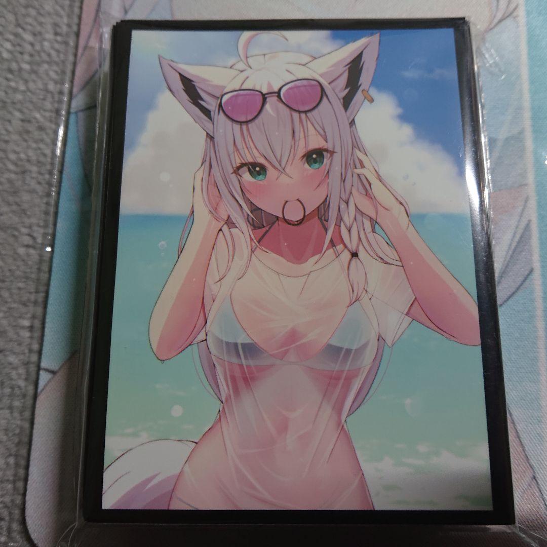 α1 ホロライブ ビキニ& Tシャツ&透け 白上フブキ スリーブ&プレイマット