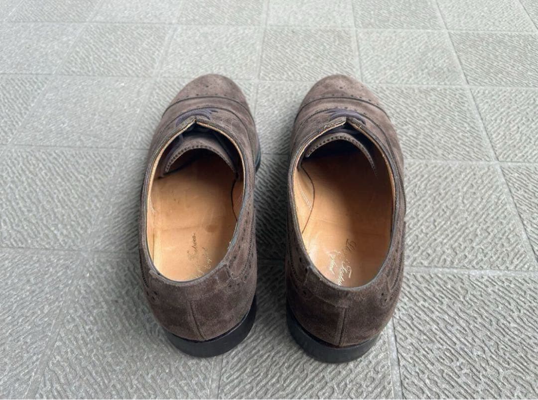 【数回着用】マスターロイド/ ロイドフットウェア スエードセミブローグ