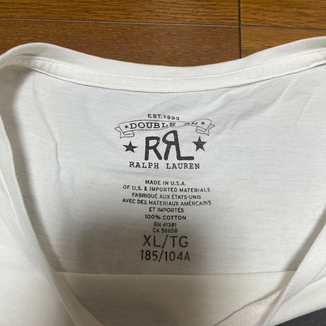MADE IN USA】RRL ダブルアールエル LOGO TEE WHITE