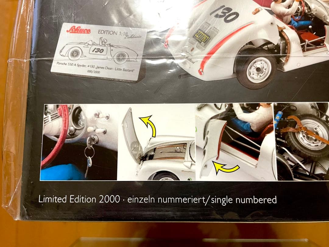 価格変更1/18 シュコー ポルシェ550Spyder ジェームスディーン限定品