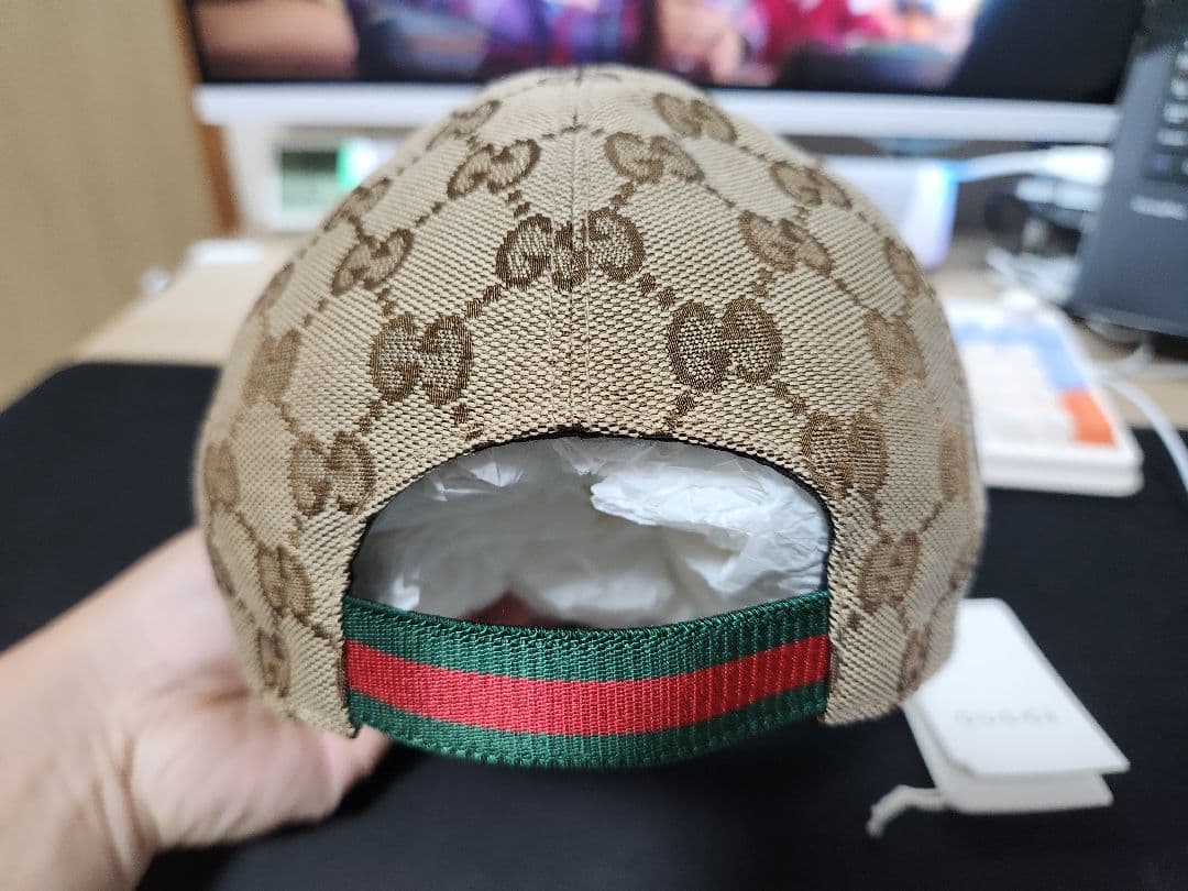 グッチ キッズ GGキャンバス ベースボールキャップ 子供帽子 グッチ帽子