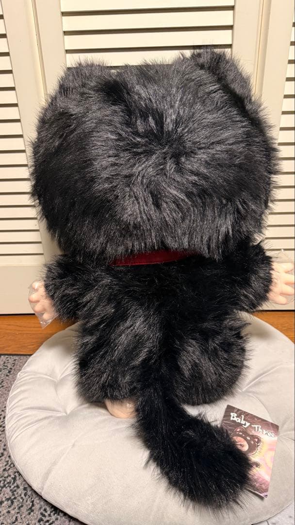 babythree 1000% 黒猫 ぬいぐるみ　ベイビースリー