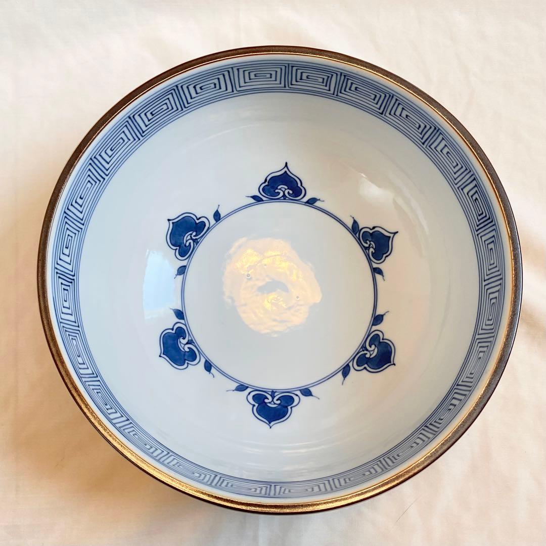 茶道具【水指】 平水指 平安 手塚祥堂造 金襴手 染付 赤 金