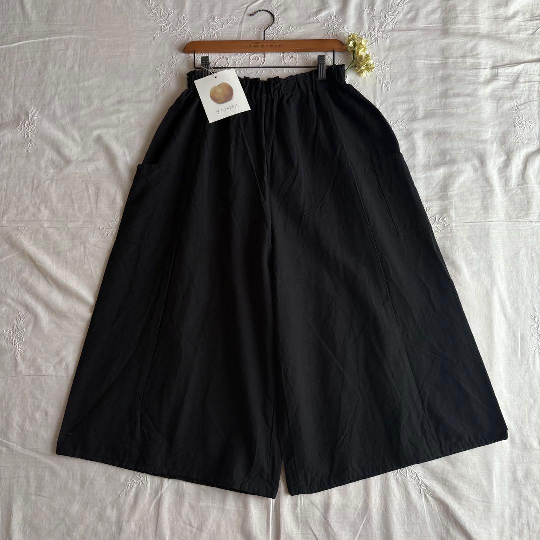 ꕤ極美品ꕤヤンマ産業　会津木綿　キュロット　ロングロング丈 BLACK