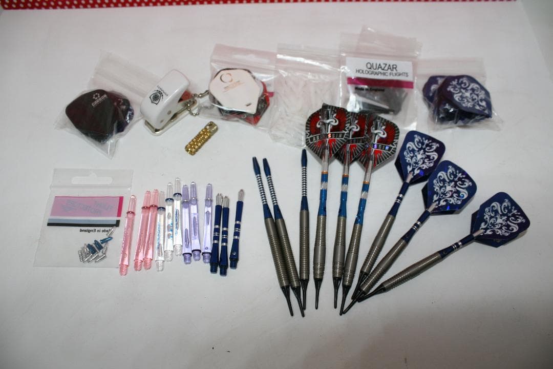 ★ダーツ大量セット★タングステンバレル、シャフト、フライト、フライトリング他