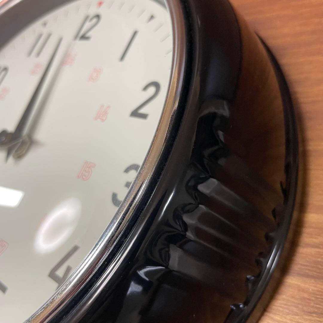 【希少】ジャーナルスタンダード 掛け時計 黒 GENT WALL CLOCK