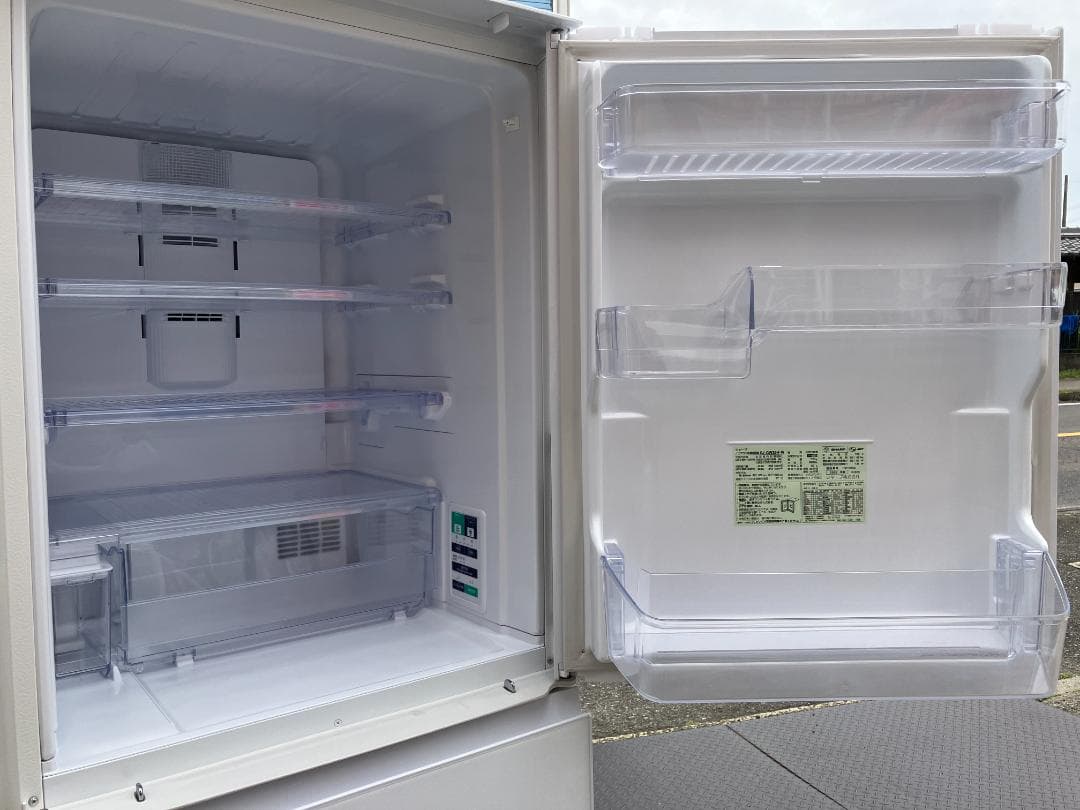 愛知岐阜/送料無料★美品★シャープ　350L冷蔵庫 SJ-GW35H-W　22年