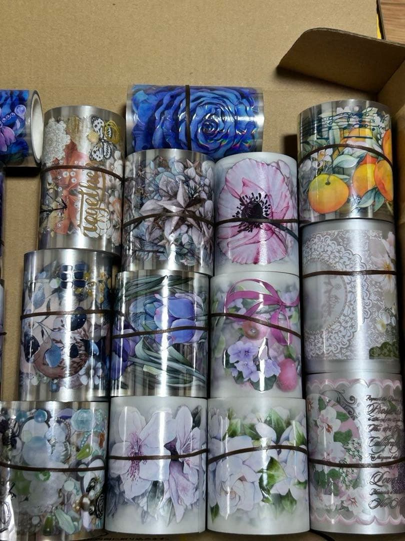 海外マステ　20巻まとめ売り　花B