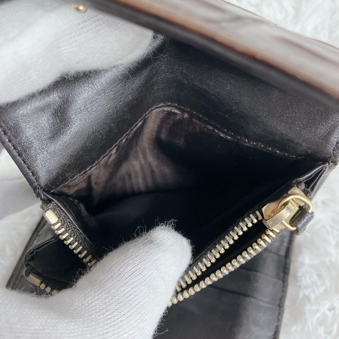 sa 様専用ミュウミュウ 折り財布クロコ型押し レザー y2k アーカイブ