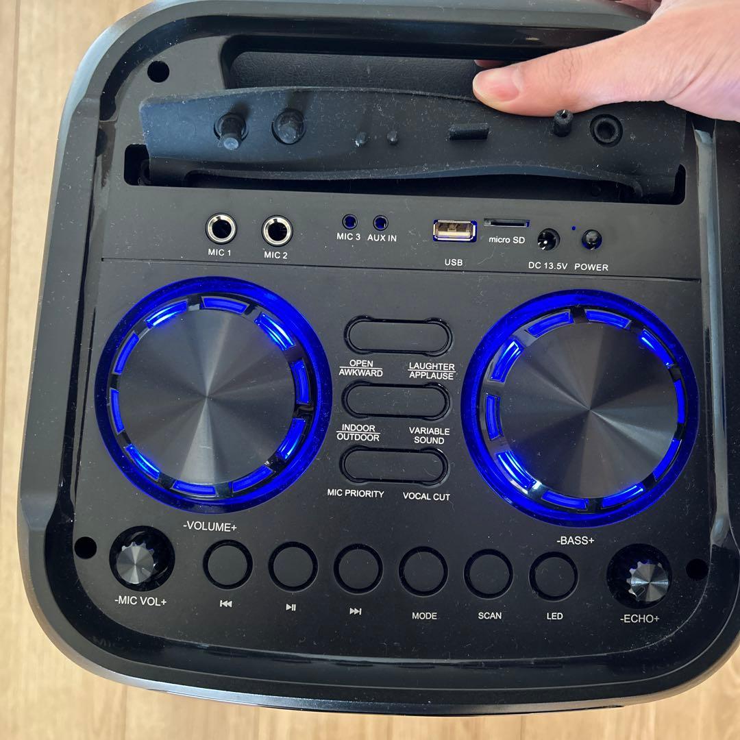 GRAV ポータブルLEDスピーカー GRV-PS70WA-BK - メルカリ ポータブル