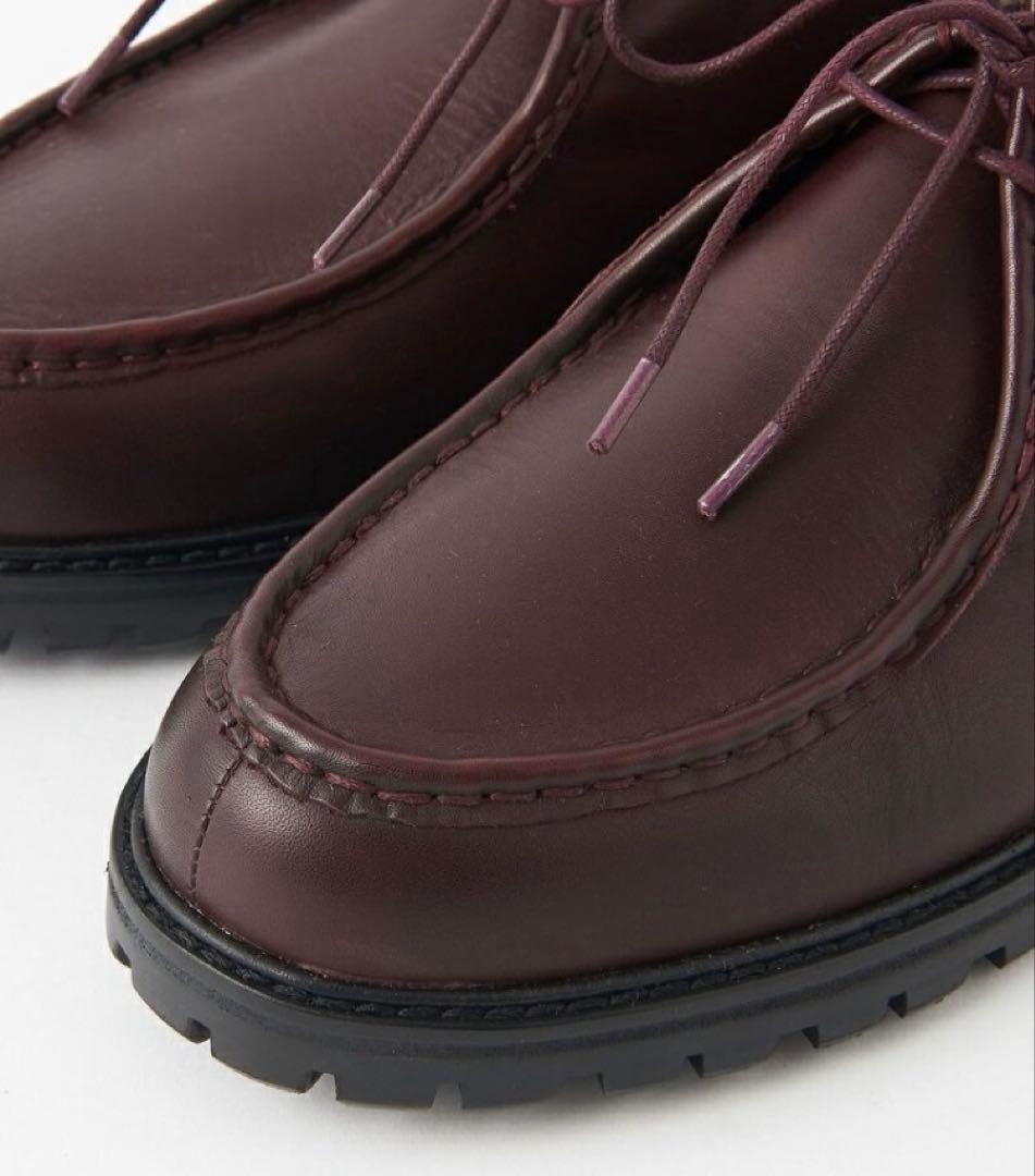 【美品】ユナイテッドアローズ　チロリアンシューズ　レザーシューズ　ワインレッド