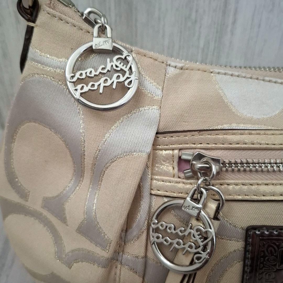 極美品◇COACH ポピー シグネチャー 2way ハンドバッグハーフ y2k