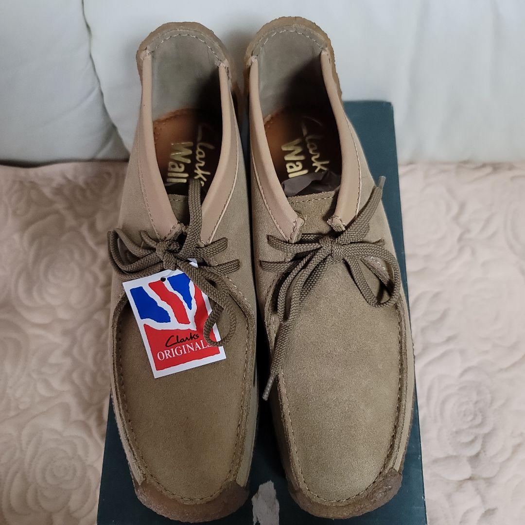 未使用タグ付きクラークスレッドランドClarksワラビースエード8M26.0CM