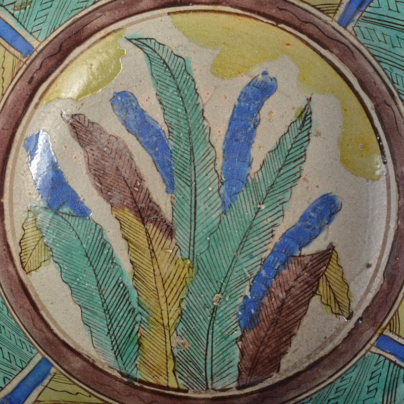 九谷焼 古九谷 青手九谷 草文 菓子鉢 時代箱付 V R7129の通販はau PAY