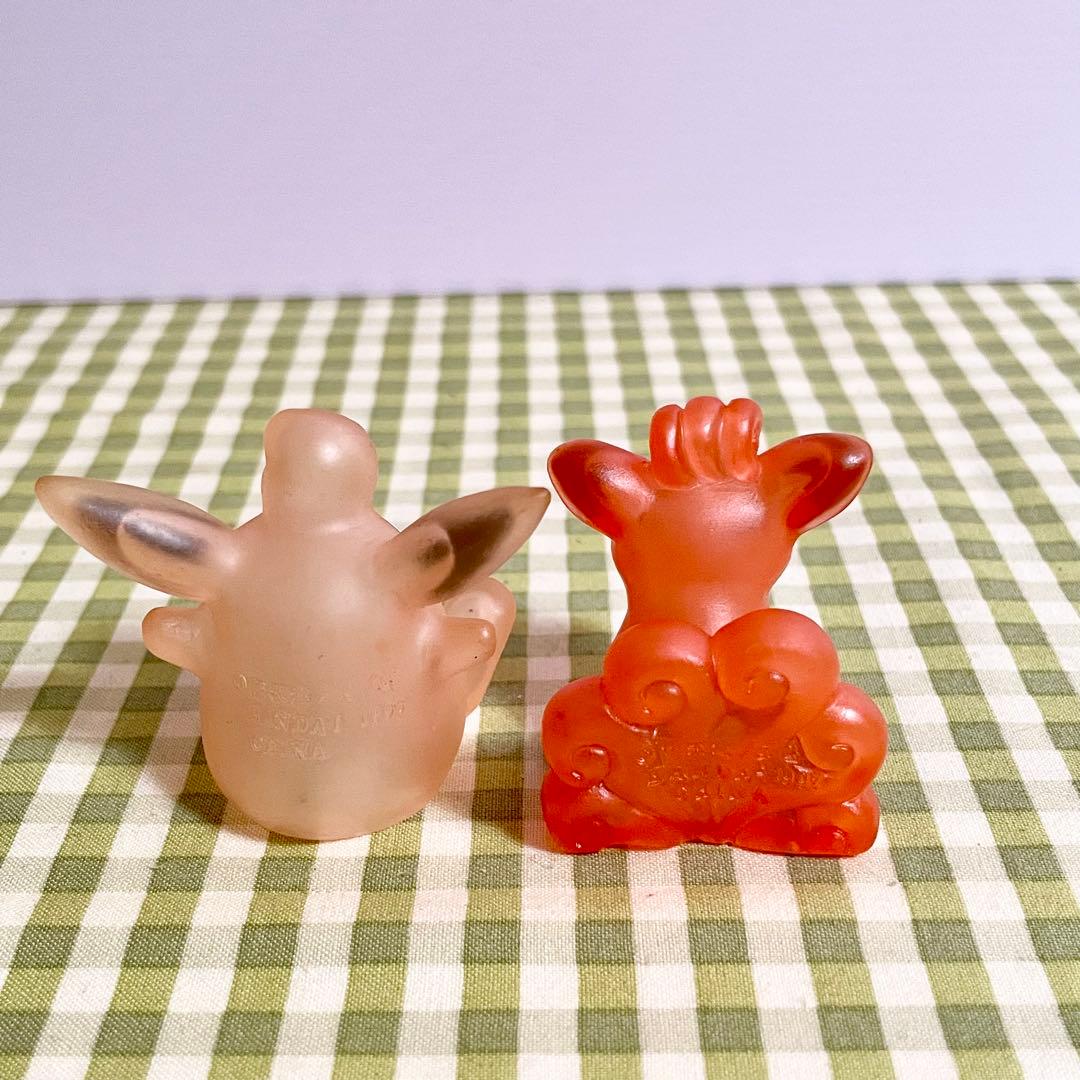 希少 レア ポケモンキッズ バンダイ 指人形 透明 クリアカラー セット 初期