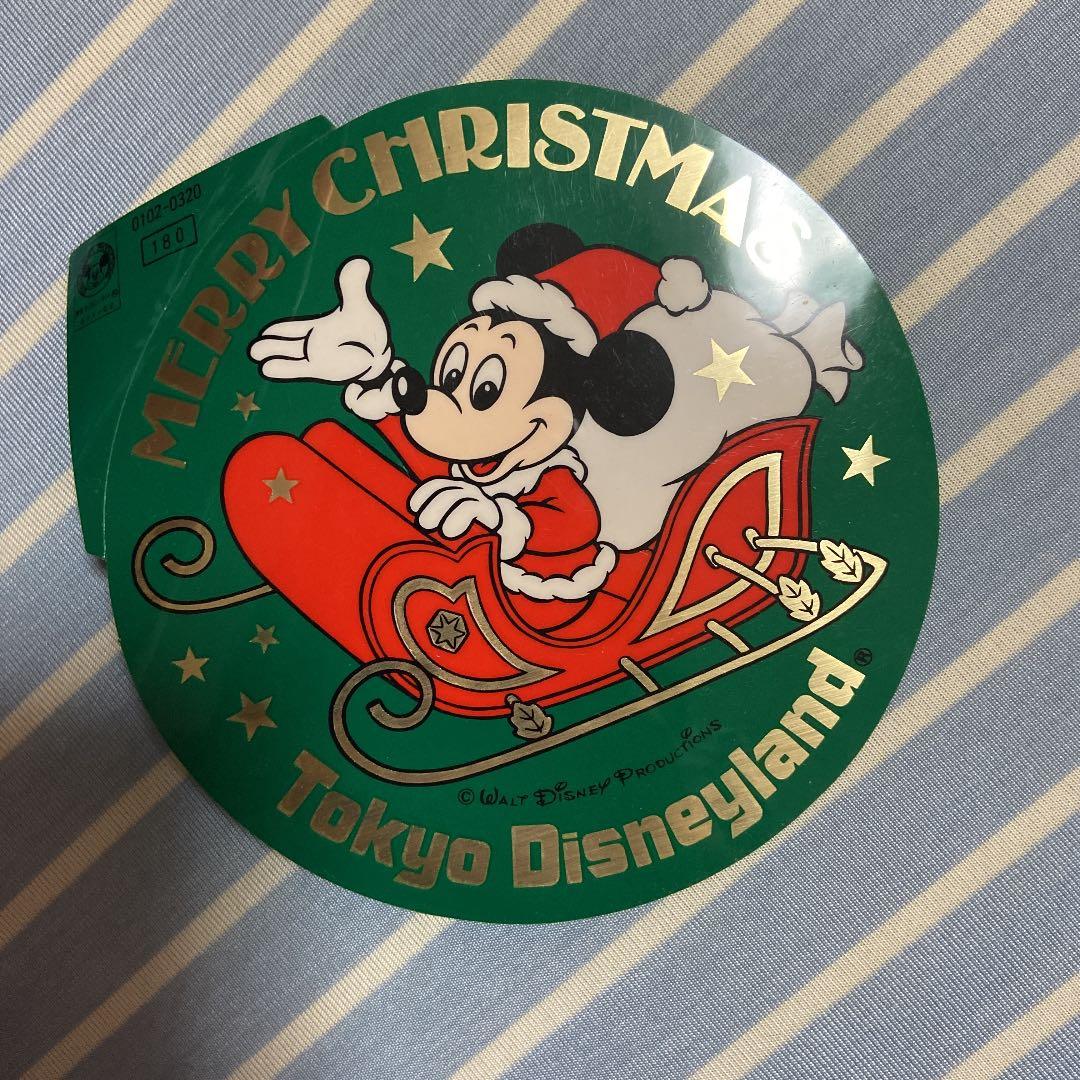東京ディズニーランド 1984 シール クリスマス レア