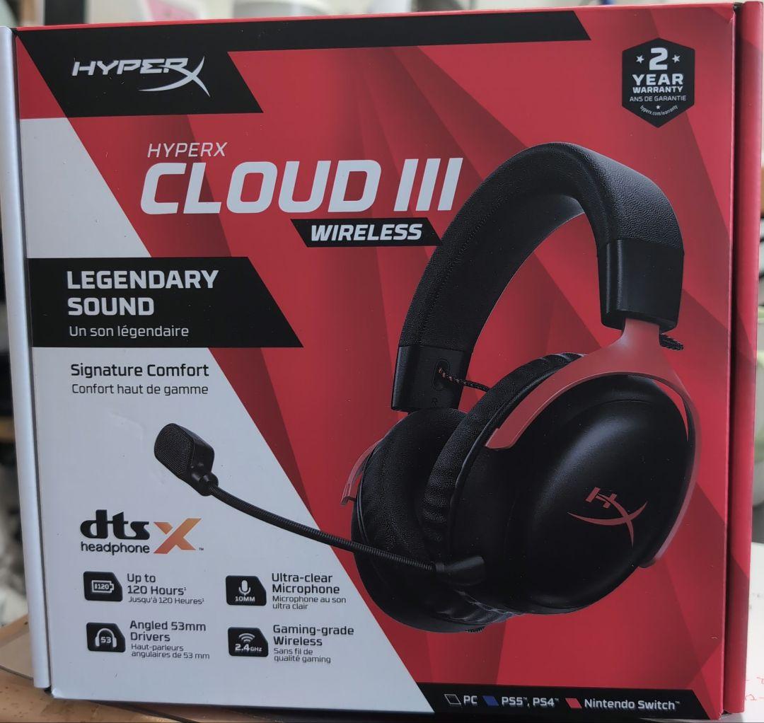 新品未開封 HYPERX cloudⅢ wireless ゲーミングヘッドセット