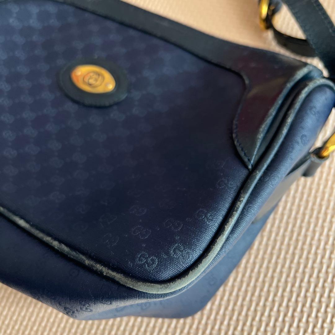 GUCCI グッチ GG ショルダーバッグ ネイビー