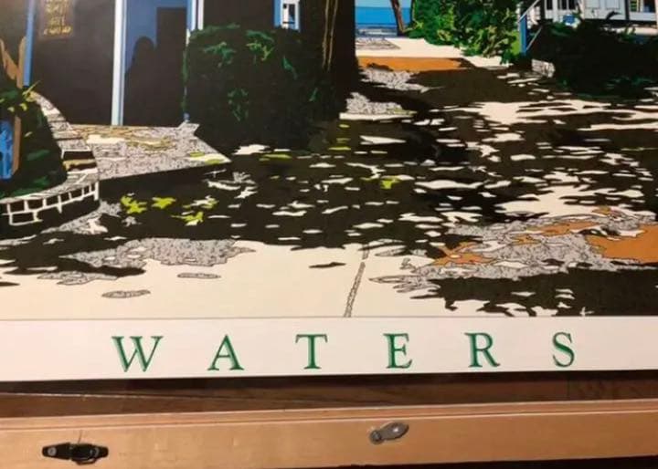 鈴木英人　額縁入りポスター