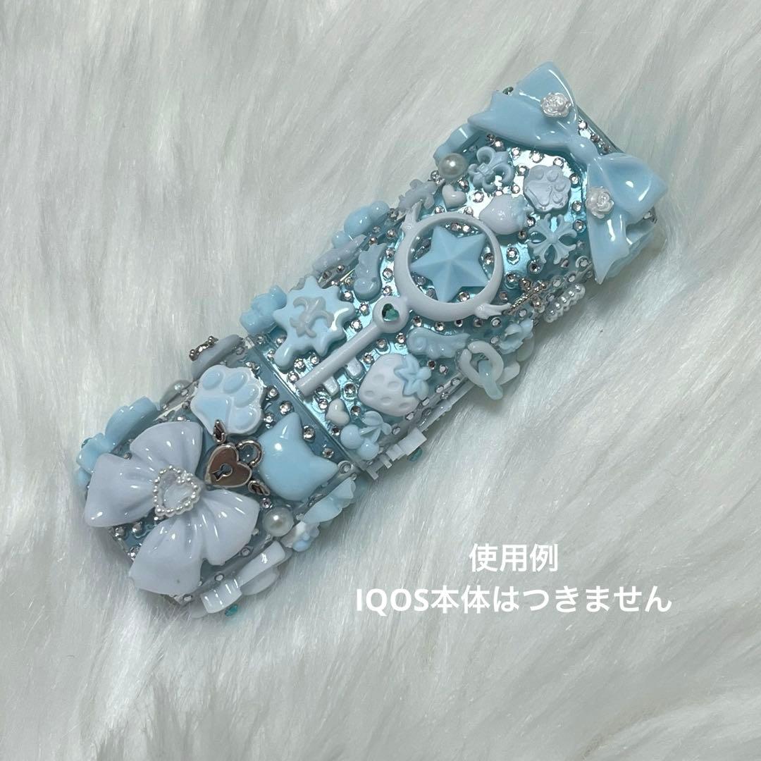 IQOSイルマデコ　イルマワンデコ　水色　ホワイト　魔法少女　天使　埋め尽くし
