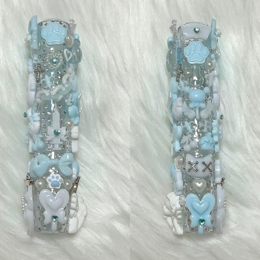 IQOSイルマデコ　イルマワンデコ　水色　ホワイト　魔法少女　天使　埋め尽くし