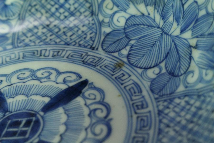 古伊万里 染付 鉢 皿 六点揃 江戸末期(K-A868)