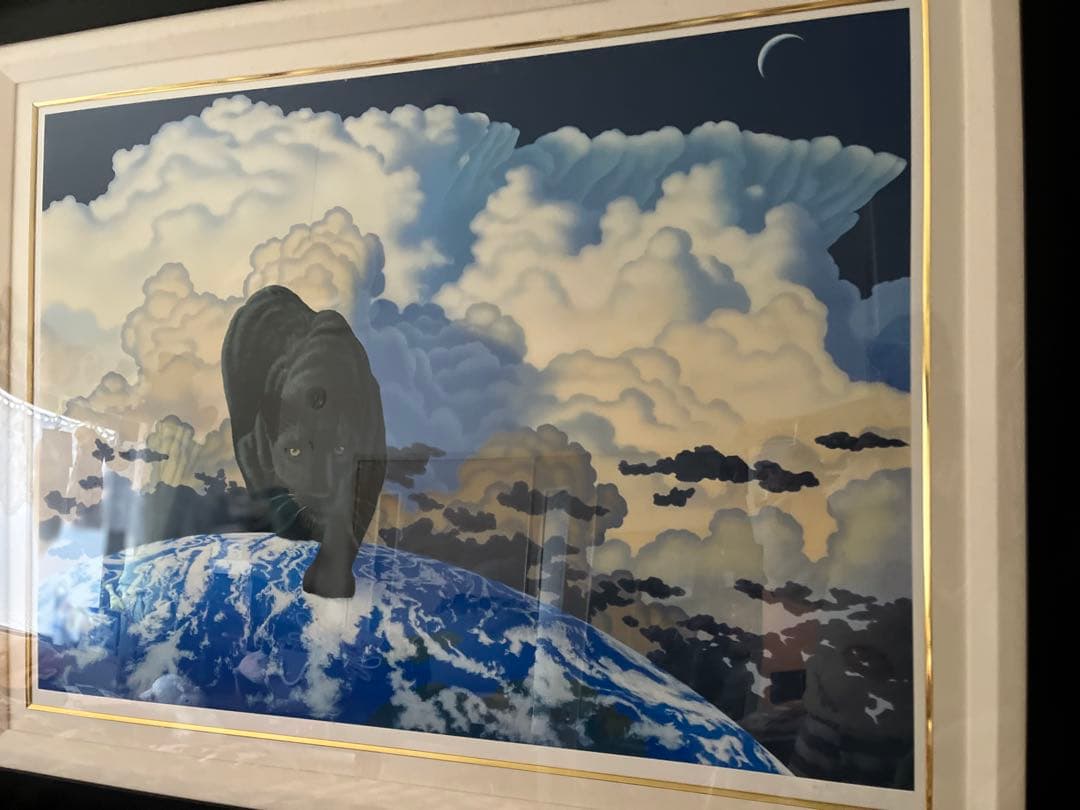 希少価値の黒豹】シムシメール 「未来を探し求めて」美品 ジークレー