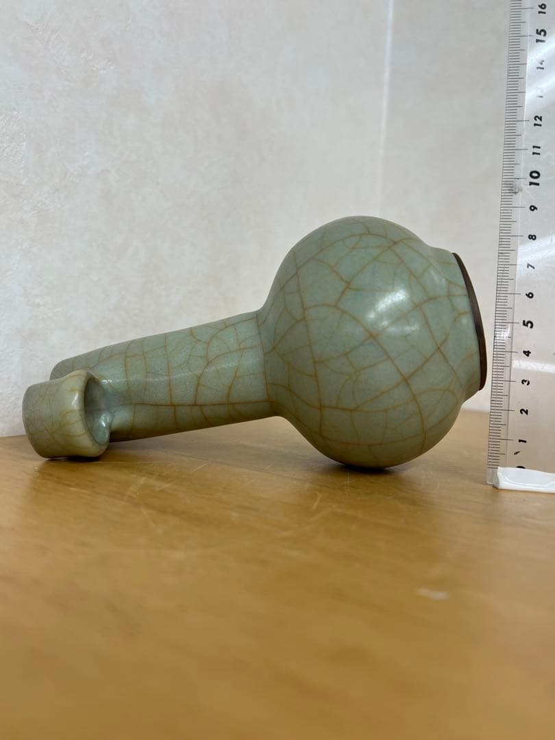 中国宗朝　南宋官窯瓶　唐物古美術　骨董珍品アンティーク　コレクション江戸青磁