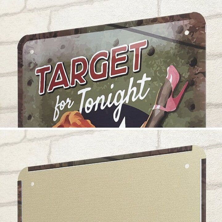 デザイン看板A4】飛行機ta☆ポスター絵セクシーガール壁掛けブリキ